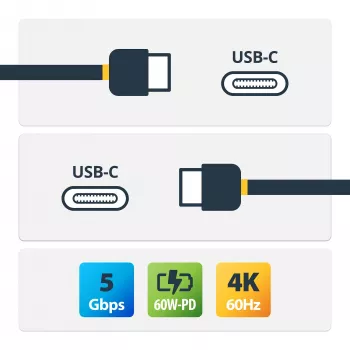 StarTech.com Cavo USB-C a USB-C - M/M - 1 m (3 ft) - USB 3.0 (5 Gbit/s)
