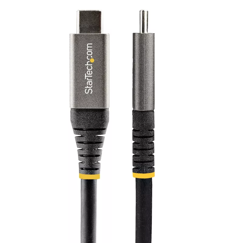 StarTech.com Cavo USB-C da 2 m 5Gbps – Cavo USB-C di alta qualità – Cavo USB 3.0 (5Gbps) Type-C – Ricarica 100W (5A) Power Delivery, modalità DP Alt – Cavo USB-C a C – Ricarica e sincronizzazione