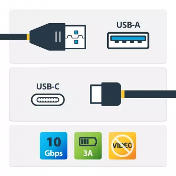 StarTech.com Cavo USB-A a USB-C - M/M - 0,5 m - USB 3.1 (10 Gbit/s)