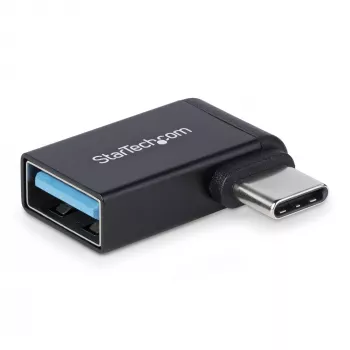 StarTech.com Adattatore USB-C a USB-A ad angolo, USB 5 Gbit/s, adattatore compatto connettore maschio USB-C a connettore femmina USB-A, case in metallo, maschio/femmina