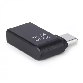 StarTech.com Adattatore USB-C a USB-A ad angolo, USB 5 Gbit/s, adattatore compatto connettore maschio USB-C a connettore femmina USB-A, case in metallo, maschio/femmina