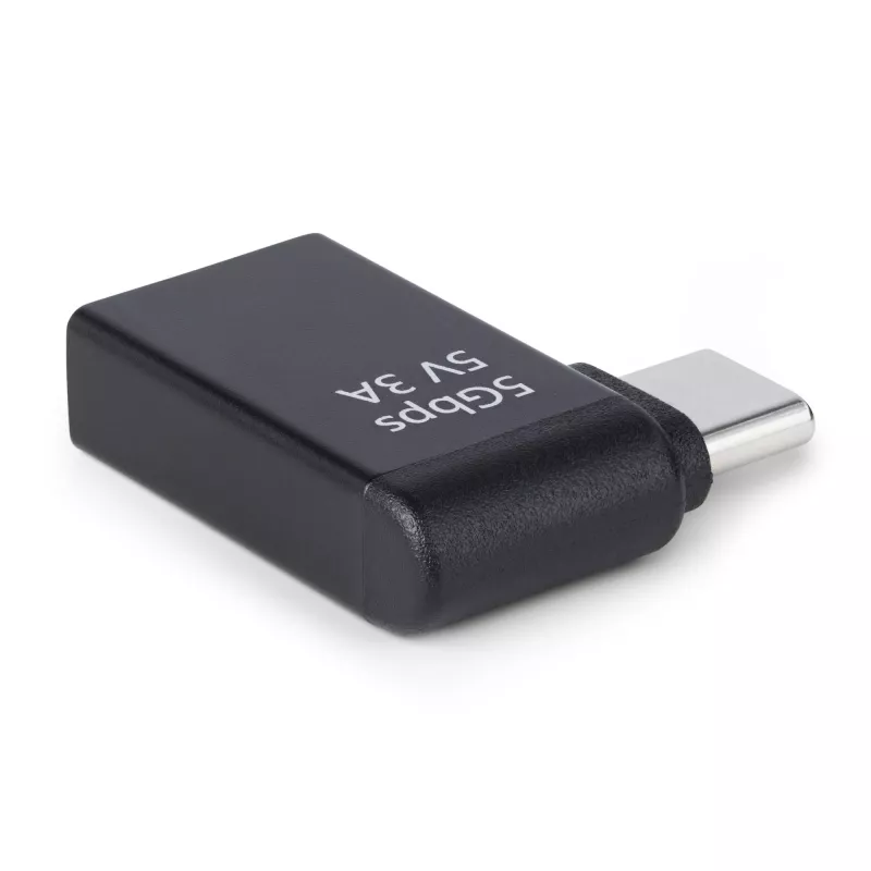StarTech.com Adattatore USB-C a USB-A ad angolo, USB 5 Gbit/s, adattatore compatto connettore maschio USB-C a connettore femmina USB-A, case in metallo, maschio/femmina