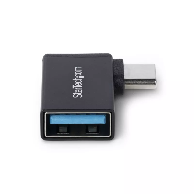 StarTech.com Adattatore USB-C a USB-A ad angolo, USB 5 Gbit/s, adattatore compatto connettore maschio USB-C a connettore femmina USB-A, case in metallo, maschio/femmina