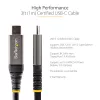 StarTech.com Cavo USB-C da 3ft (1m) 10 Gbit/s – Cavo USB-C certificato USB-IF – Cavo USB 3.1 Type-C – Ricarica 100W (5A) Power Delivery, modalità DP Alt – Cavo USB-C a C – Ricarica e sincronizzazione