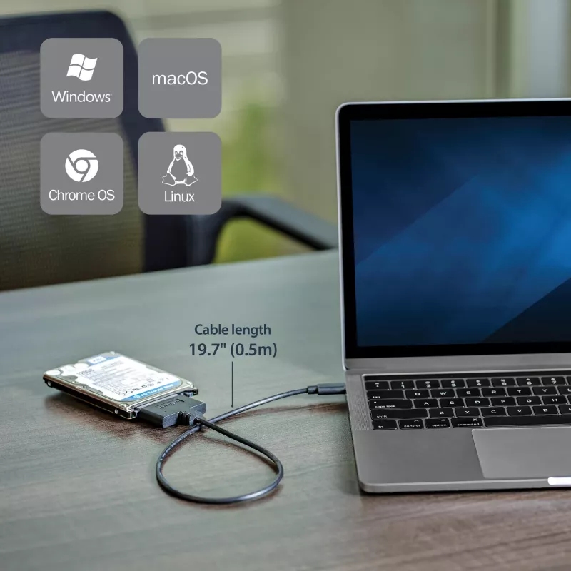 StarTech.com Cavo adattatore USB 3.1 (10 Gbit/s) per unità SATA da 2,5