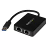 StarTech.com Adattatore NIC USB 3.0 a doppia porta Gigabit Ethernet con porta USB