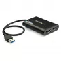 StarTech.com Adattatore USB 3.0 a doppio DisplayPort – 4K 60 Hz, 3.2 Gen 1 (3.1 Gen 1), USB Type-A, uscita DisplayPort, 4096 x 2160 pixel