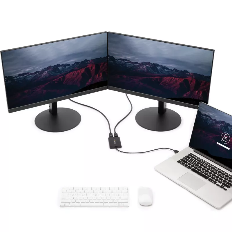 StarTech.com Adattatore USB 3.0 a doppio DisplayPort – 4K 60 Hz, 3.2 Gen 1 (3.1 Gen 1), USB Type-A, uscita DisplayPort, 4096 x 2160 pixel