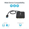 StarTech.com Adattatore USB 3.0 a doppio DisplayPort – 4K 60 Hz, 3.2 Gen 1 (3.1 Gen 1), USB Type-A, uscita DisplayPort, 4096 x 2160 pixel