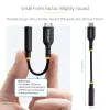 StarTech.com USBCAUDIO2 adattatore audio da USB-C a 3,5 mm TRRS per cuffie/auricolare con microfono, DAC a 32 bit, compatibile con Thunderbolt, 12,7 cm, nero
