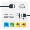 StarTech.com Cavo USB-C da 3ft (1m) con dongle adattatore USB-A – Cavo USB-C ibrido 2 in 1 con USB-A – da USB-C a USB-C (10 Gbit/s/100W PD), da USB-A a USB-C (5 Gbit/s) – Ideale per docking station ibride