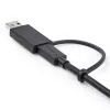 StarTech.com Cavo USB-C da 3ft (1m) con dongle adattatore USB-A – Cavo USB-C ibrido 2 in 1 con USB-A – da USB-C a USB-C (10 Gbit/s/100W PD), da USB-A a USB-C (5 Gbit/s) – Ideale per docking station ibride