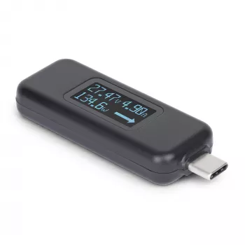 StarTech.com Tester di alimentazione USB-C, multimetro digitale, misuratore di tensione e corrente bidirezionale, fino a 240W PD EPR, tester portatile per prestazioni di cavi e porte USB-C