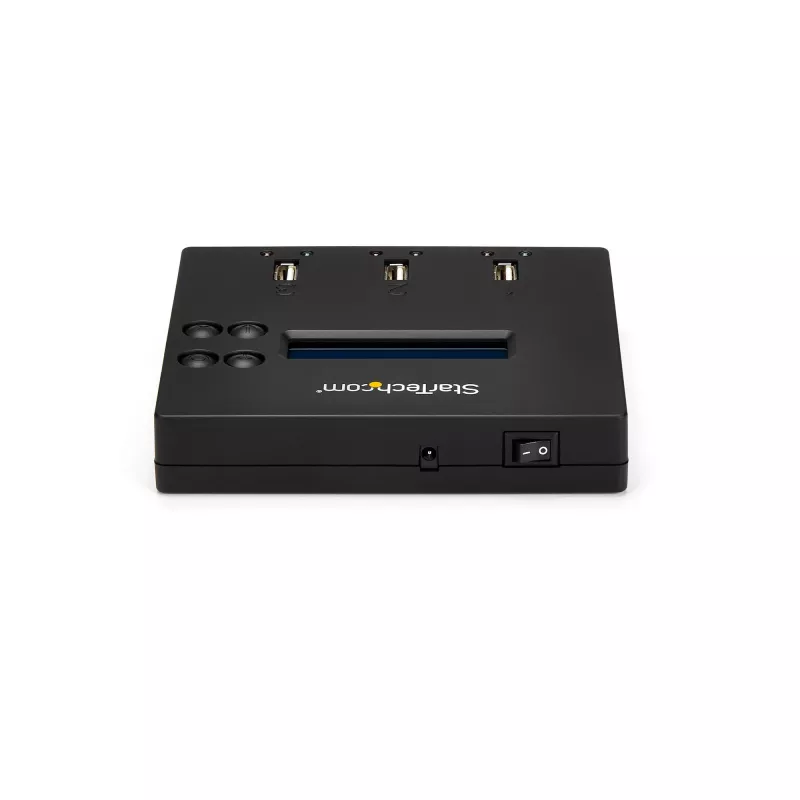 StarTech.com Duplicatore e cancellatore USB standalone 1 a 2, copiatore multi-USB flash drive, copia di sistema e file e copia completa del drive a 1,5 GB/min, cancellazione singola e a 3 passaggi, display LCD – TAA