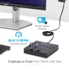 StarTech.com Duplicatore e cancellatore USB standalone 1 a 2, copiatore multi-USB flash drive, copia di sistema e file e copia completa del drive a 1,5 GB/min, cancellazione singola e a 3 passaggi, display LCD – TAA
