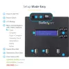 StarTech.com Duplicatore e cancellatore USB standalone 1 a 2, copiatore multi-USB flash drive, copia di sistema e file e copia completa del drive a 1,5 GB/min, cancellazione singola e a 3 passaggi, display LCD – TAA