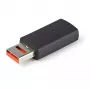 StarTech.com Adattatore blocco dati USB di ricarica sicura – adattatore di sola ricarica USB-A maschio a femmina – adattatore di ricarica/alimentazione senza dati per telefono/tablet – adattatore di protezione USB con blocco dati