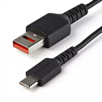 StarTech.com Cavo di ricarica sicura da 3 ft (1 m) – cavo di sola ricarica con blocco dati USB-A a USB-C – cavo di ricarica power-only senza dati per telefono/tablet – cavo adattatore di protezione USB con blocco dati