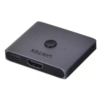 Switch HDMI Unitek V1163A 2x1 8K 60 Hz — 2 ingressi su 1 uscita