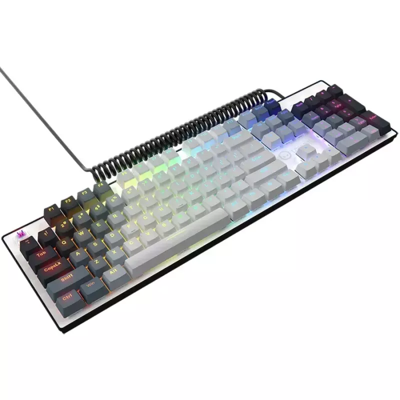 Tastiera meccanica LORGAR Azar 514 bianca con retroilluminazione RGB, layout ENG