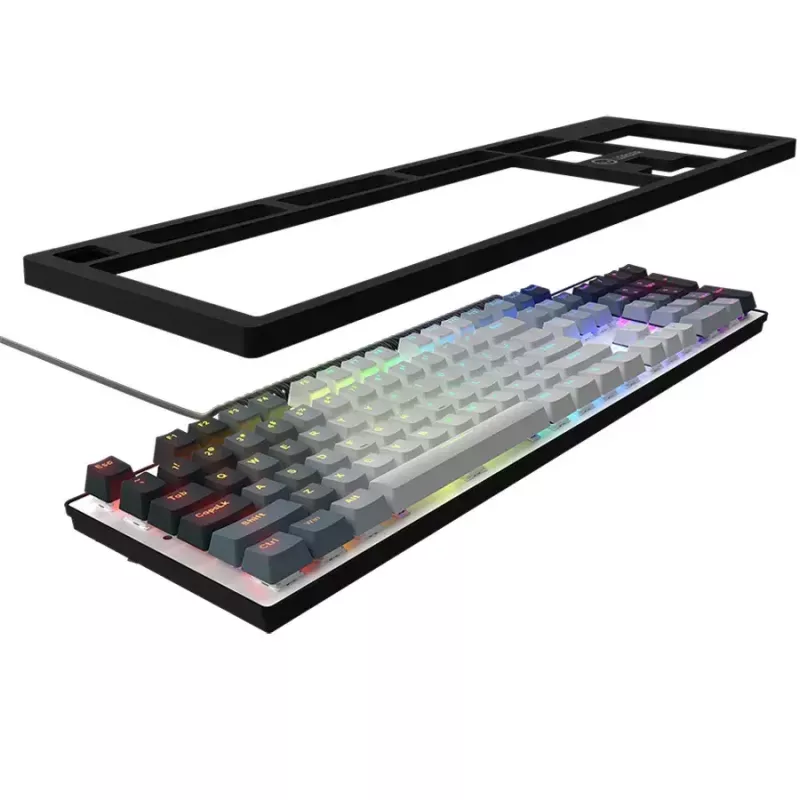 Tastiera meccanica LORGAR Azar 514 bianca con retroilluminazione RGB, layout ENG