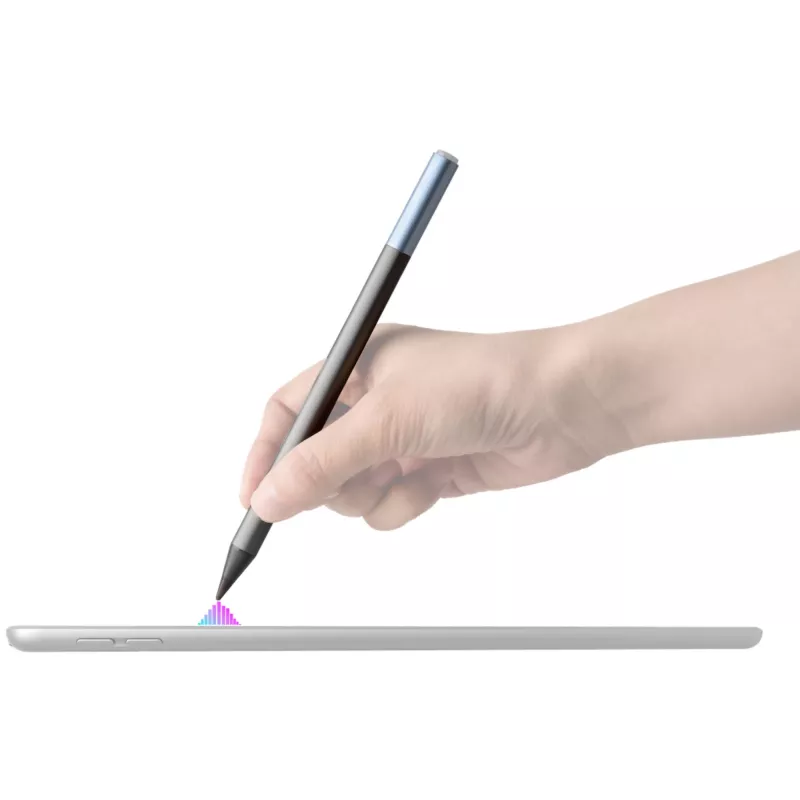 DEQSTER Pencil 2, tablet, Apple, blu, grigio, Apple iPad dal 2018, grigio, alluminio, policarbonato (PC), poliossimetilene (POM)