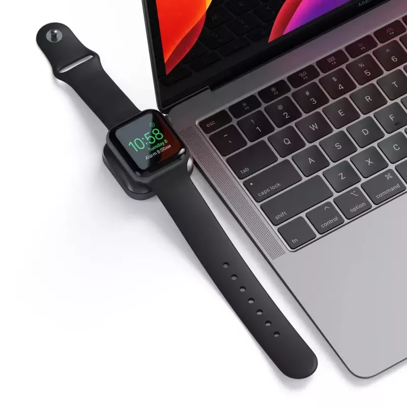 Stazione di ricarica Satechi ST-TCMCAWM Smartwatch nero argento bianco alluminio