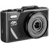 Easypix V64 Flip 20203 fotocamera digitale compatta, 64 MP, video 4K, display ribaltabile da 3 pollici, zoom digitale 18x, WiFi