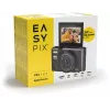 Easypix V64 Flip 20203 fotocamera digitale compatta, 64 MP, video 4K, display ribaltabile da 3 pollici, zoom digitale 18x, WiFi