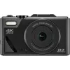 Easypix V64 Flip 20203 fotocamera digitale compatta, 64 MP, video 4K, display ribaltabile da 3 pollici, zoom digitale 18x, WiFi