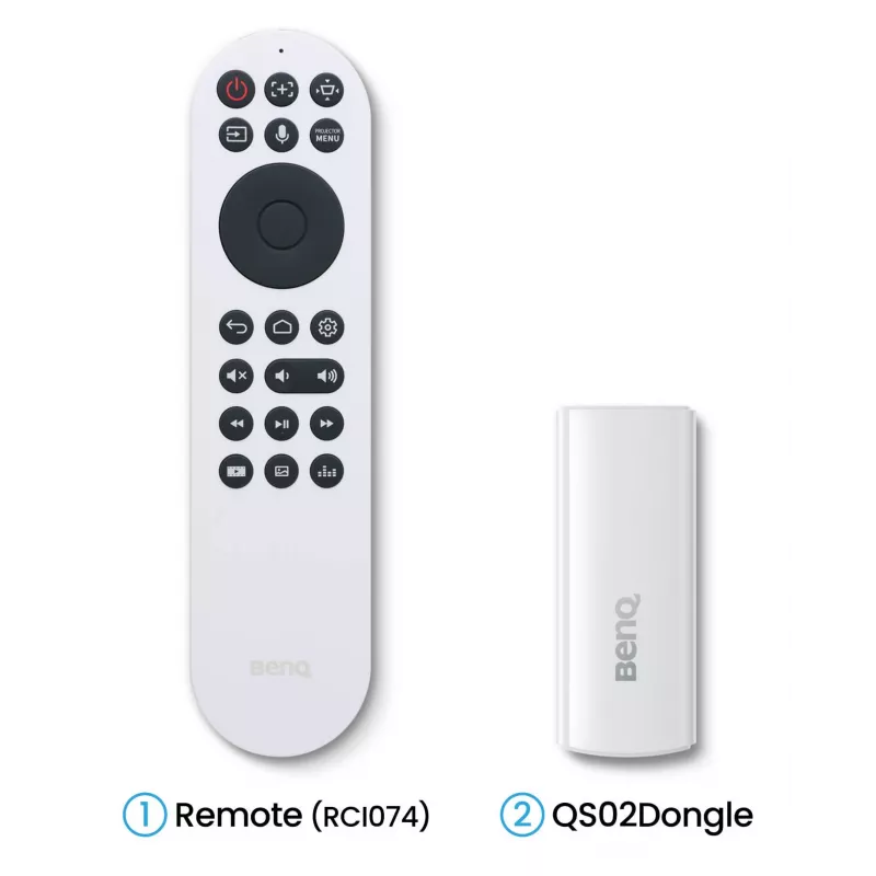 BenQ W2720i 9H.JSX77.57E proiettore DLP per home cinema, 4K, 4 LED, 3D, 2500 lumen