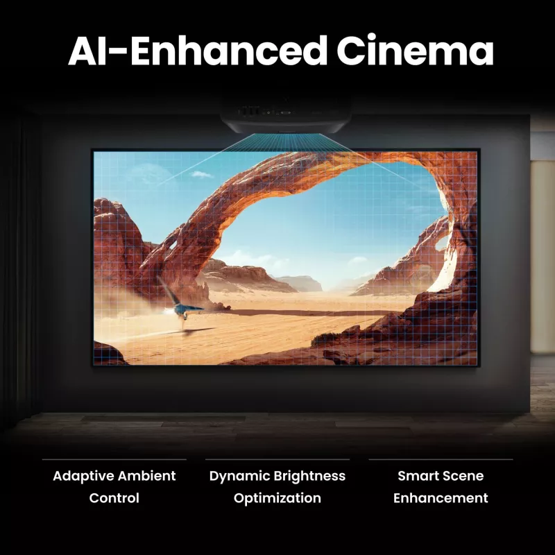 BenQ W2720i 9H.JSX77.57E proiettore DLP per home cinema, 4K, 4 LED, 3D, 2500 lumen