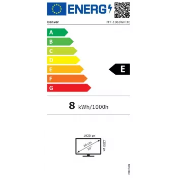 Cornice digitale Denver PFF-1063WHITE 10,1 pollici touchscreen Wi-Fi 1920x1080