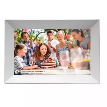 Cornice digitale Denver PFF-1063WHITE 10,1 pollici touchscreen Wi-Fi 1920x1080