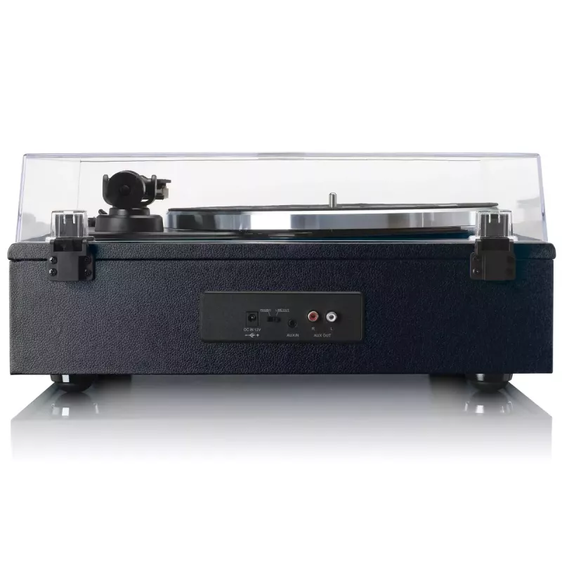 Lenco LS-430BK giradischi a cinghia con 4 altoparlanti integrati, Bluetooth, 40 W, 33/45 giri/min, nero