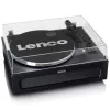 Lenco LS-430BK giradischi a cinghia con 4 altoparlanti integrati, Bluetooth, 40 W, 33/45 giri/min, nero