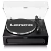 Lenco LS-430BK giradischi a cinghia con 4 altoparlanti integrati, Bluetooth, 40 W, 33/45 giri/min, nero
