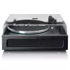Lenco LS-430BK giradischi a cinghia con 4 altoparlanti integrati, Bluetooth, 40 W, 33/45 giri/min, nero