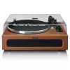 Giradischi audio a trasmissione a cinghia Lenco LS-430BN marrone manuale forza di appoggio 3-4 g