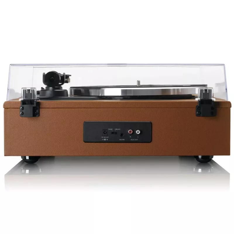 Giradischi audio a trasmissione a cinghia Lenco LS-430BN marrone manuale forza di appoggio 3-4 g