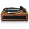 Giradischi audio a trasmissione a cinghia Lenco LS-430BN marrone manuale forza di appoggio 3-4 g
