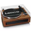 Giradischi audio a trasmissione a cinghia Lenco LS-430BN marrone manuale forza di appoggio 3-4 g