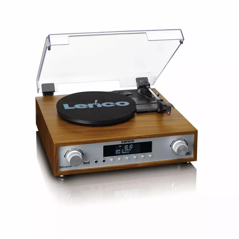 Giradischi audio a trasmissione a cinghia Lenco MC-160WD