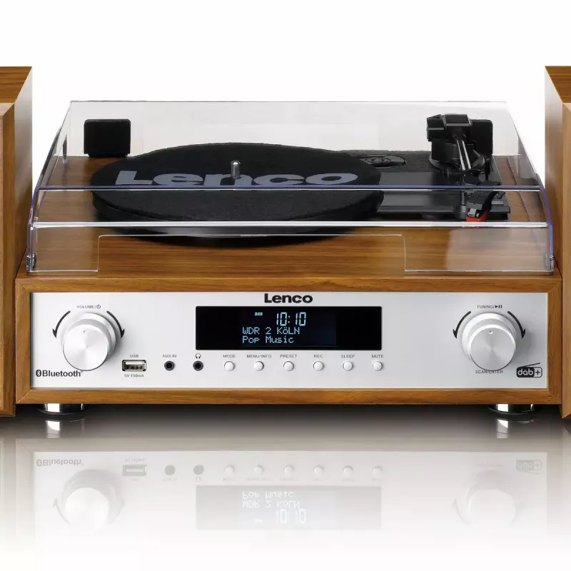 Giradischi audio a trasmissione a cinghia Lenco MC-160WD