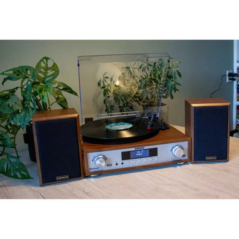 Giradischi audio a trasmissione a cinghia Lenco MC-160WD