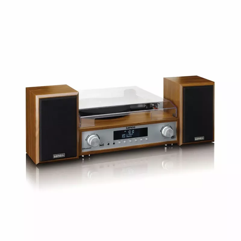 Giradischi audio a trasmissione a cinghia Lenco MC-160WD