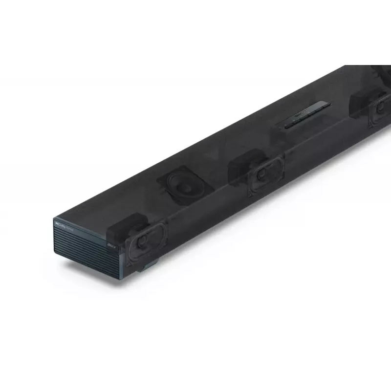 Sharp HT-SBW53121(BK) soundbar 3.1.2 canali con subwoofer wireless, nera
