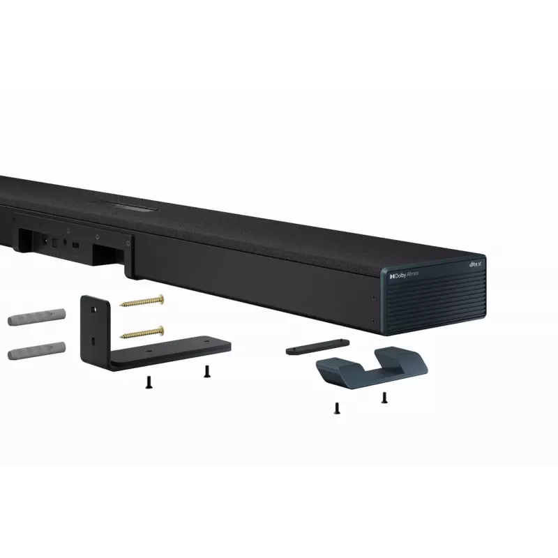 Sharp HT-SBW53121(BK) soundbar 3.1.2 canali con subwoofer wireless, nera