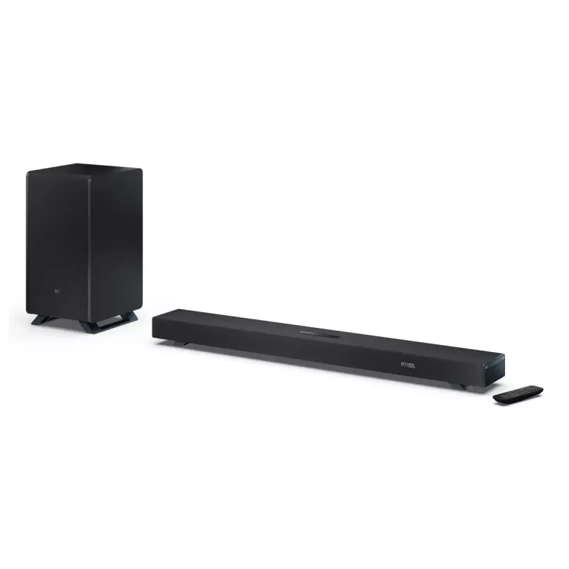 Sharp HT-SBW53121(BK) soundbar 3.1.2 canali con subwoofer wireless, nera