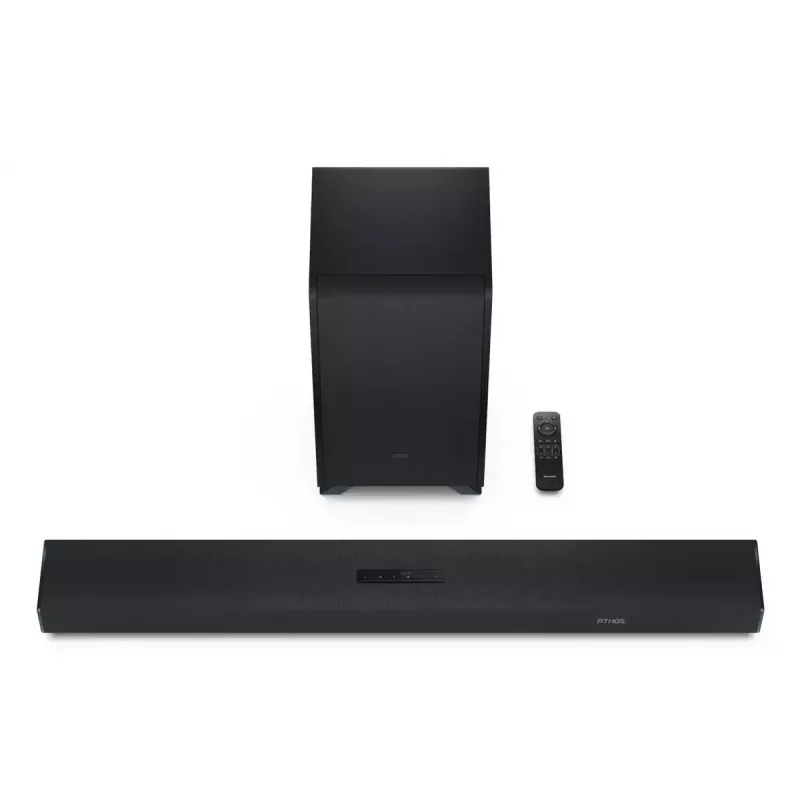 Sharp HT-SBW53121(BK) soundbar 3.1.2 canali con subwoofer wireless, nera